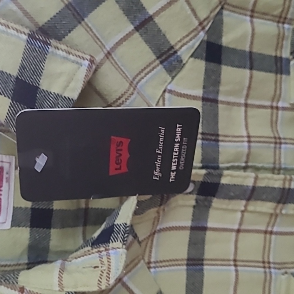 LEVIS STRAUSS & CO ESSENTIAL WESTERN SHIRT OVERSIZED FIT SIZE XL - Picture 3 of 12
